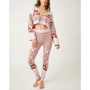 🆕 FREE PEOPLE Snow Bunny Set / Candy Combo Top Pants XS