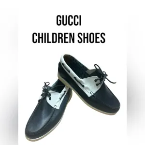 👞  GUCCI brand new children’s leather lace ups 37 1/2B