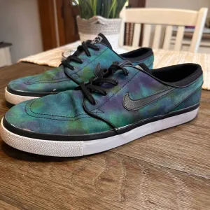 🔥 Nike Zoom SB Stefan Janoski Skateboarding Neb Multicolor Low Sneakers Mens 12