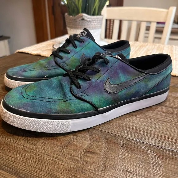 🔥 Nike Zoom SB Stefan Janoski Skateboarding Neb Multicolor Low Sneakers Mens 12