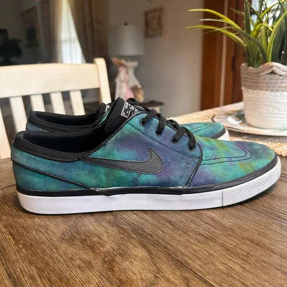 🔥 Nike Zoom SB Stefan Janoski Skateboarding Neb Multicolor Low Sneakers Mens 12