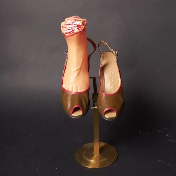 1950s Colored Wedge Peep Toe Heels