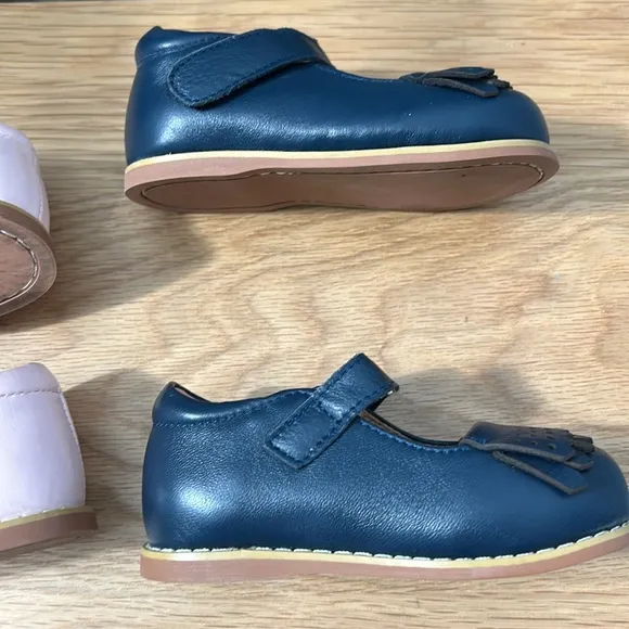 2 pair of Mary Jane Vintage Style Toddler Walkers for Girls sz 7 Tippy Tot Shoes