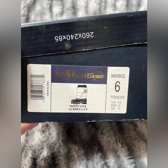 240: Polo Ralph Lauren Todder Girl Snow Boots