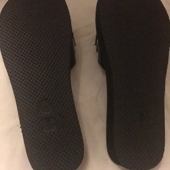 3.1 Phillip Lim Black Sandals with Silver Accents