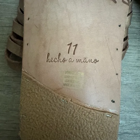 $330 BEEK SWALLOW WOVEN LEATHER  SLIDE ROSE GOLD METALLIC 11