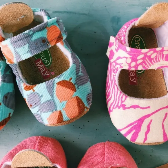 3pr Gracious May Baby Girl Shoes Booties Size 2