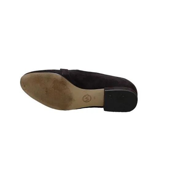 🌟70% OFF🌟Michael Kors🌟 Brown Suede Leather MK Logo Flats