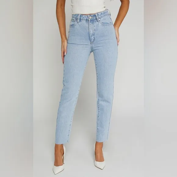 ABRAND - A '94 HIGH SLIM JEAN IN WALK AWAY Blue Jeans Size 25 Casual Rise Light