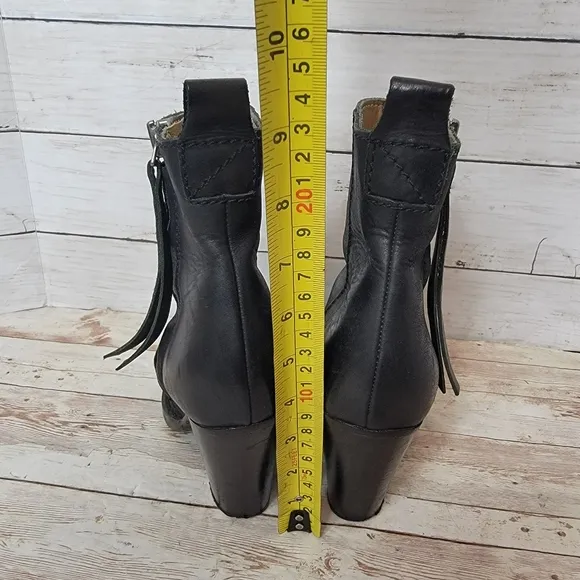 Acne Pistol black leather ankle boots