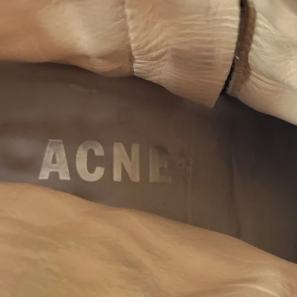 Acne Pistol black leather ankle boots