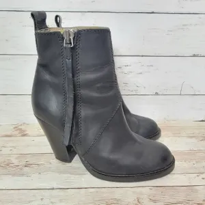 Acne Pistol black leather ankle boots
