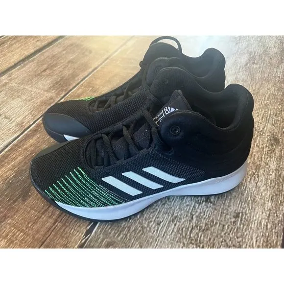 ADDIAS CLOUDFOAM LVL SHOES BIG KID BOYS MENS SIZE 6.5 BLACK 029002 NEW