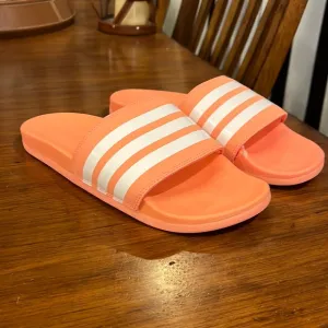 Adidas Adilette Comfort Slides Sandals Shoes Coral B43528 Women’s Size 8