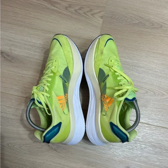 Adidas Adizero Boston 10 Running Sneakers in Lime Orange Men’s Size 9