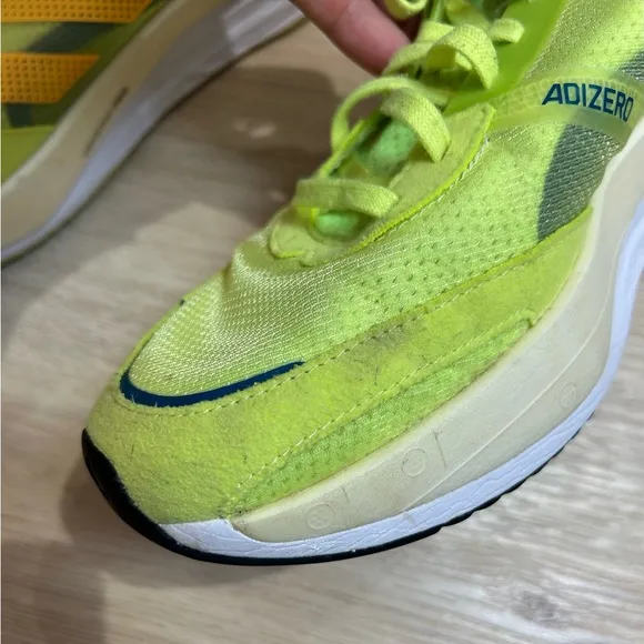 Adidas Adizero Boston 10 Running Sneakers in Lime Orange Men’s Size 9