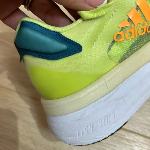 Adidas Adizero Boston 10 Running Sneakers in Lime Orange Men’s Size 9