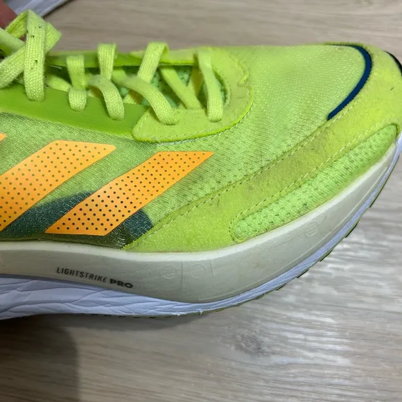 Adidas Adizero Boston 10 Running Sneakers in Lime Orange Men’s Size 9