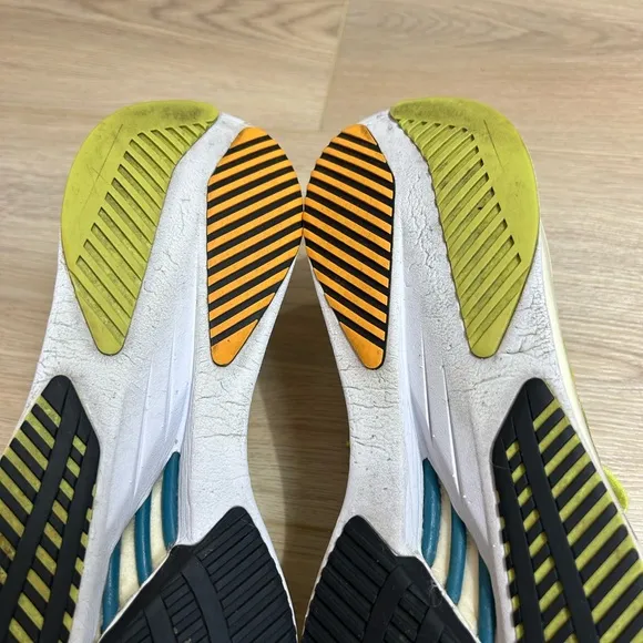 Adidas Adizero Boston 10 Running Sneakers in Lime Orange Men’s Size 9