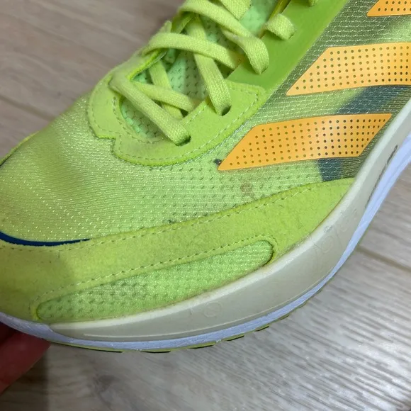 Adidas Adizero Boston 10 Running Sneakers in Lime Orange Men’s Size 9