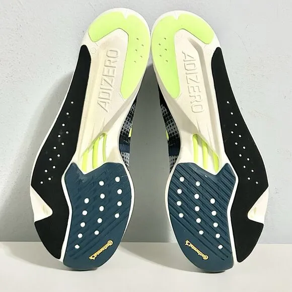 Adidas Adizero Takumi Sen 9 “Wonder Blue Lucid Lemon” Men’s Size 9 Running Shoes