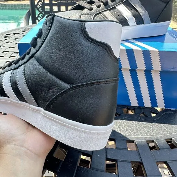 Adidas Basket Profi Core Black Grey Men's Athletic Shoes FW3638 Size 7.5
