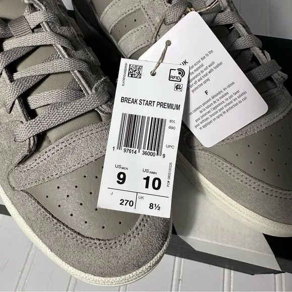 Adidas Break Start Premium low suede beige shoes men’s 9 NWT