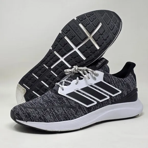 Adidas EnergyFalcon Running Shoes Black White Sneakers Men's Size 13 Pre-owned