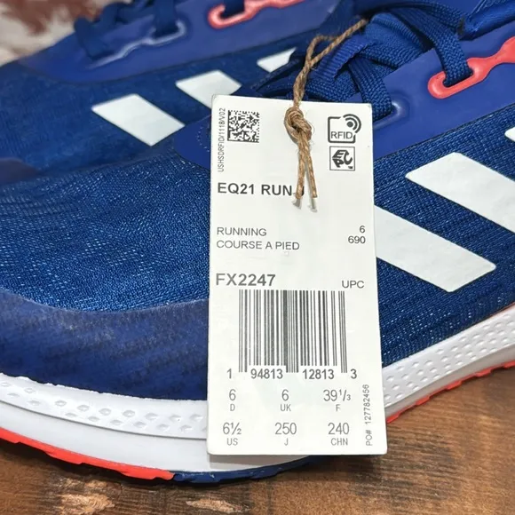 Adidas EQ21 Run EL K Running Shoes Youth Sz 6.5