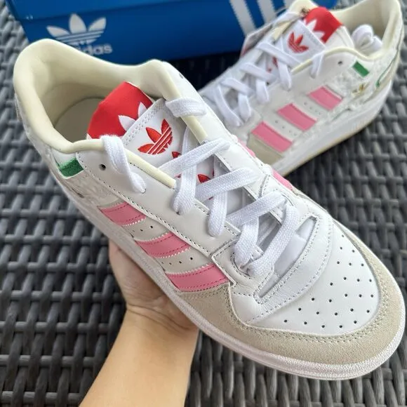 Adidas Forum XLG White Bliss Pink Women's Athletic Shoes ID7954