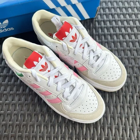 Adidas Forum XLG White Bliss Pink Women's Athletic Shoes ID7954