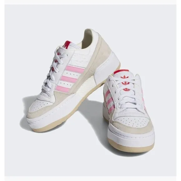 Adidas Forum XLG White Bliss Pink Women's Athletic Shoes ID7954