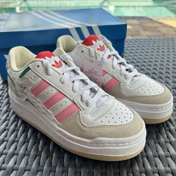 Adidas Forum XLG White Bliss Pink Women's Athletic Shoes ID7954