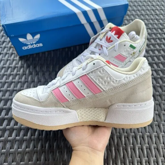 Adidas Forum XLG White Bliss Pink Women's Athletic Shoes ID7954