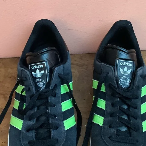 Adidas Gazelle 2012 Men’s Size 11.5 Suede Leather Sneaker Shoes Black Green