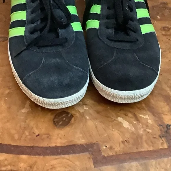 Adidas Gazelle 2012 Men’s Size 11.5 Suede Leather Sneaker Shoes Black Green