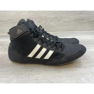 Adidas HVC AQ3325 Men's Shoes MMA Wrestling Leather Sneaker Lace Up US 12 Black