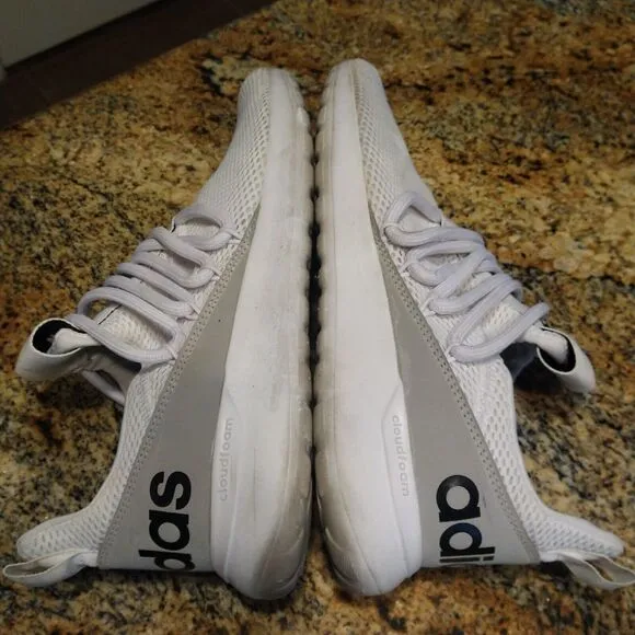Adidas Lite Racer Adapt 3 FX8803 White Running Shoes Sneakers Men's Size 10