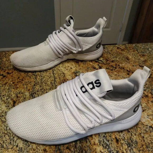 Adidas Lite Racer Adapt 3 FX8803 White Running Shoes Sneakers Men's Size 10