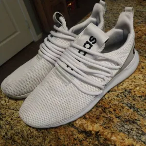 Adidas Lite Racer Adapt 3 FX8803 White Running Shoes Sneakers Men's Size 10