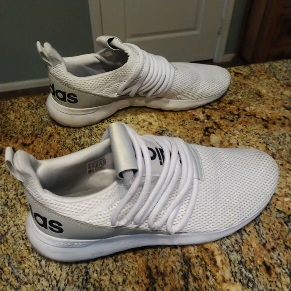 Adidas Lite Racer Adapt 3 FX8803 White Running Shoes Sneakers Men's Size 10