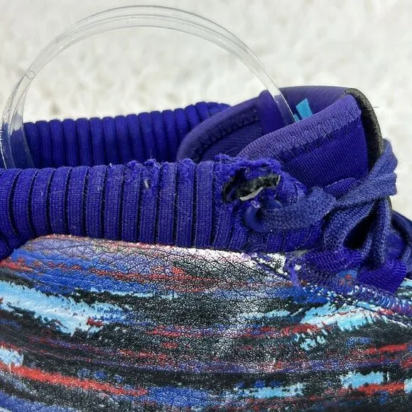 Adidas Mens Dame 5 Basketball Athletic Shoes Lace Up EF0500 Purple Blue  9.5