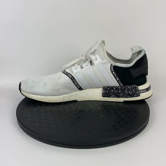Adidas NMD R1 Boost Speckle Pack White/Black Running Shoes EF3326 Men's Size 14