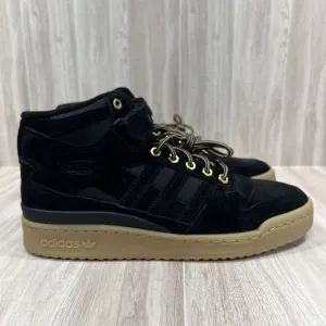 Adidas Originals Forum Mid Athletic Black Gum Suede Shoes GZ4620 Men's Size 10