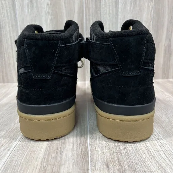 Adidas Originals Forum Mid Athletic Black Gum Suede Shoes GZ4620 Men's Size 10