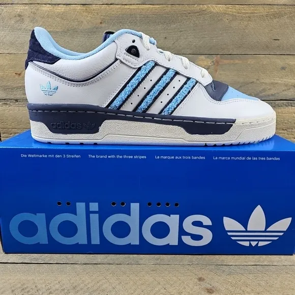 adidas Originals Men's Rivalry Low 86 Shoes White/Shadow Blue/Navy NIB