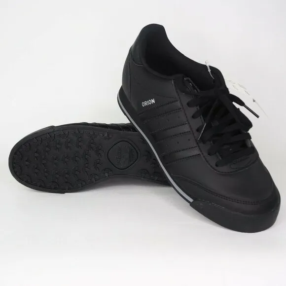 Adidas Orion 2 Junior Boys Shoes Running Sneakers Black Leather Sz 5.5