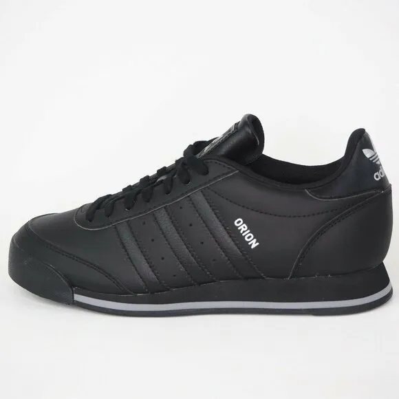 Adidas Orion 2 Junior Boys Shoes Running Sneakers Black Leather Sz 5.5