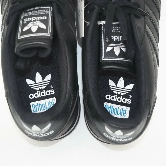Adidas Orion 2 Junior Boys Shoes Running Sneakers Black Leather Sz 5.5