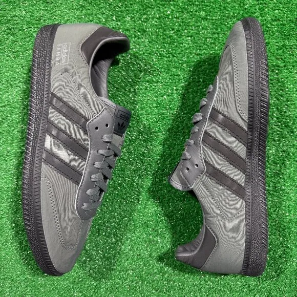 Adidas Samba OG Low Mens Casual Shoes Gray Black IH9993 NEW Size 5